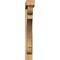 Ekena Millwork Olympic Block Smooth Bracket w/ Offset Brace, Western Red Cedar, 5 1/2"W x 42"D x 42"H BKT0604X42X42OLY05SWR - alternate 3